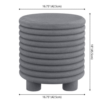 Evans 18" Minimalist Modern 3-Legged Drum Accent Table - JONATHAN Y